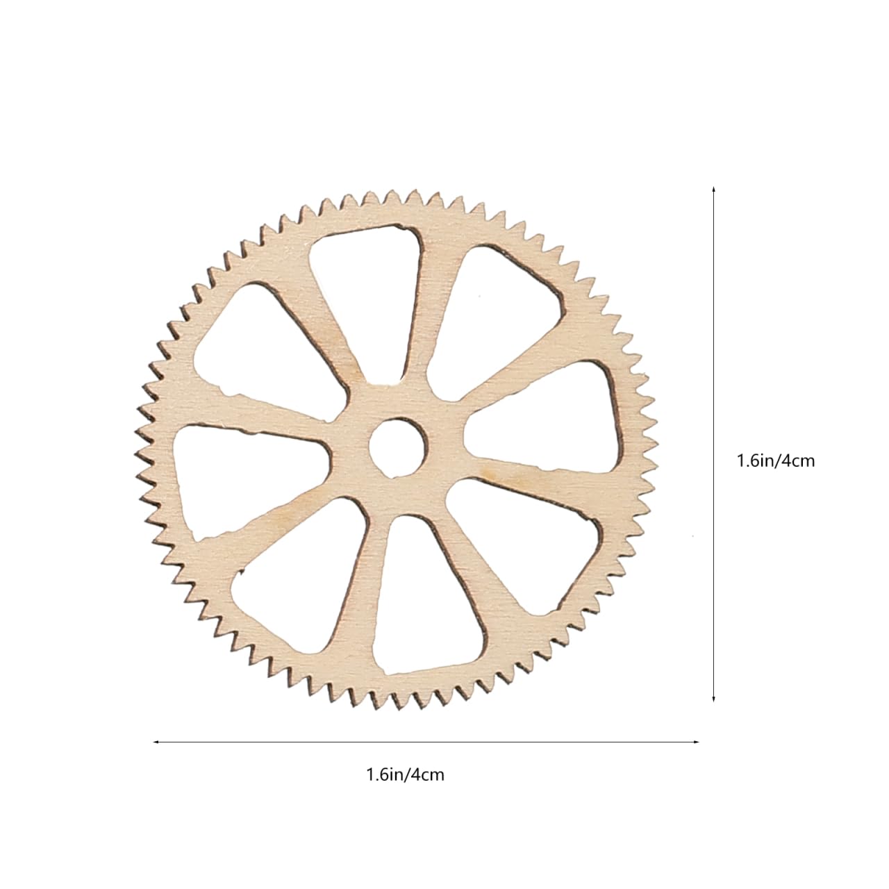 Amazon.co.jp: Operitacx 80 個 木製 歯車 クラフト DIY 3D 歯車
